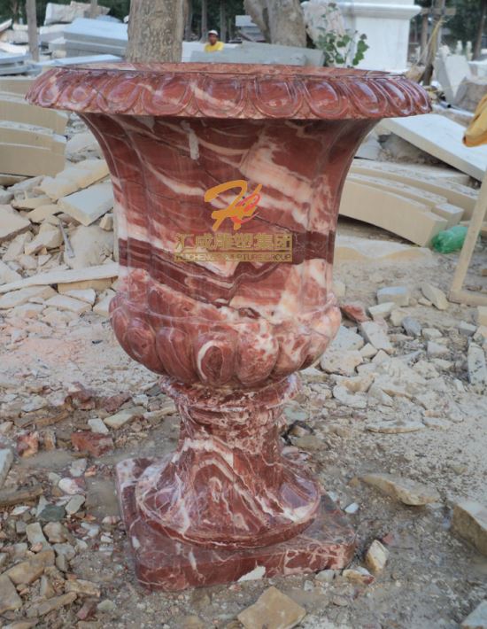 石雕花盆