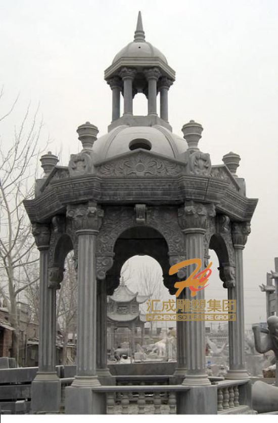 石雕涼亭